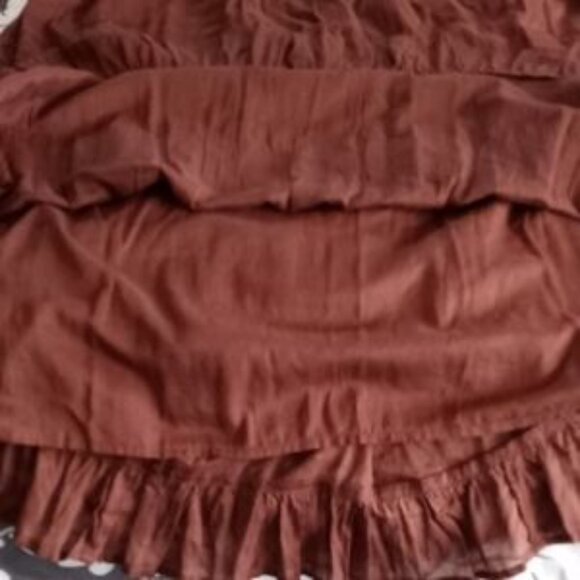 St. John's Bay Elegant Brown Skirt -Size (L) - Brown - Picture 3 of 5